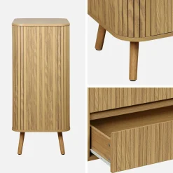 Scandinavisch kastje met 4 lades 80cm