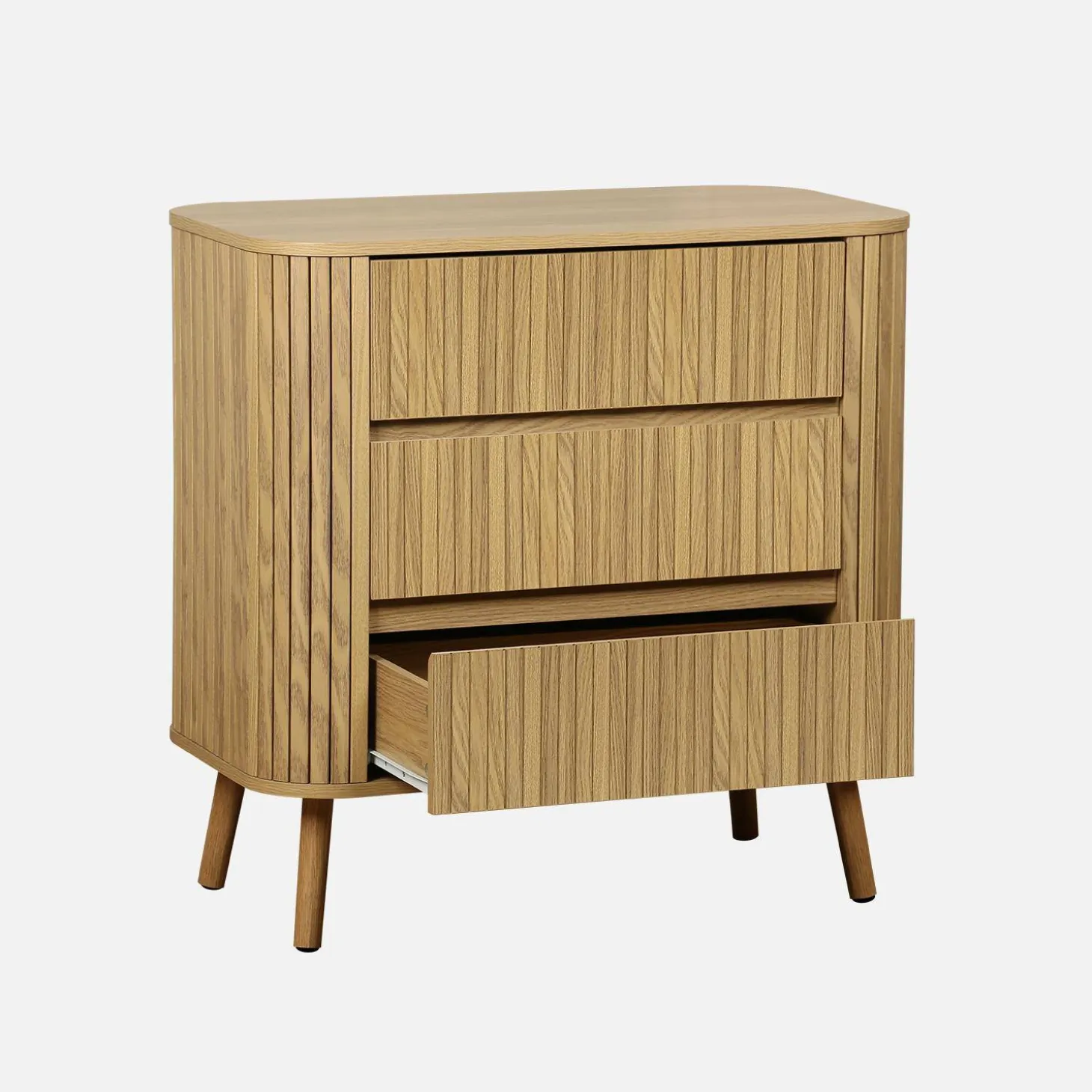Scandinavisch kastje met 3 lades 80cm