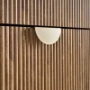 Schoenenkast 3 kleplades gegroefd mangohouteffect 60cm