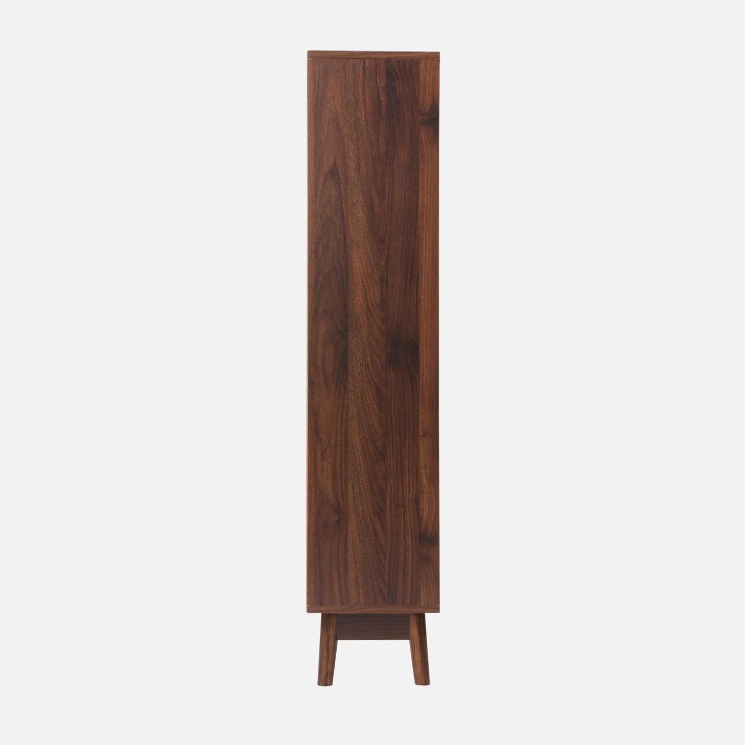 Schoenenkast 3 kleplades houtdecor deels gegroefd 75cm