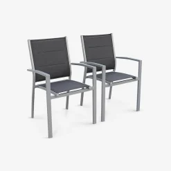 Set aluminium tuin armstoelen