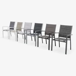 Set aluminium tuin armstoelen