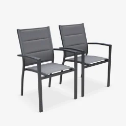 Set aluminium tuin armstoelen