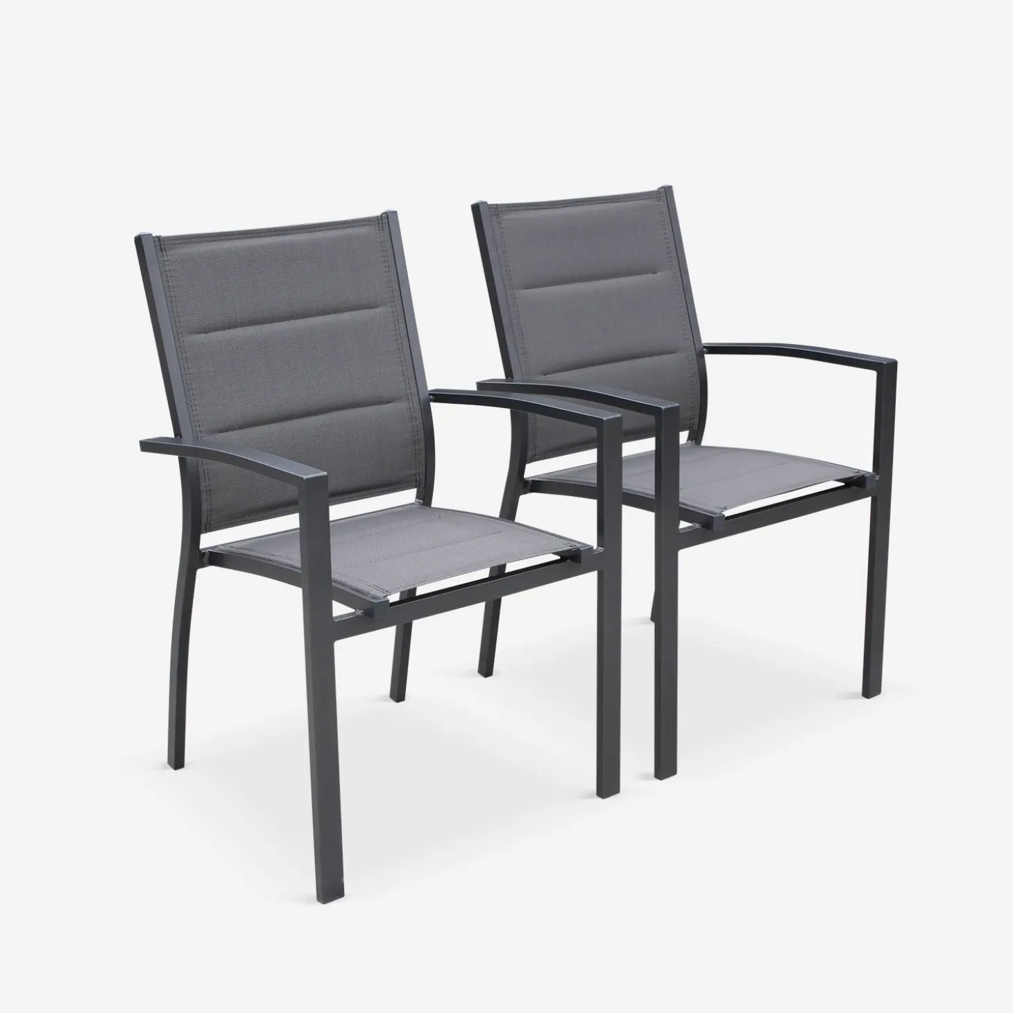 Set aluminium tuin armstoelen