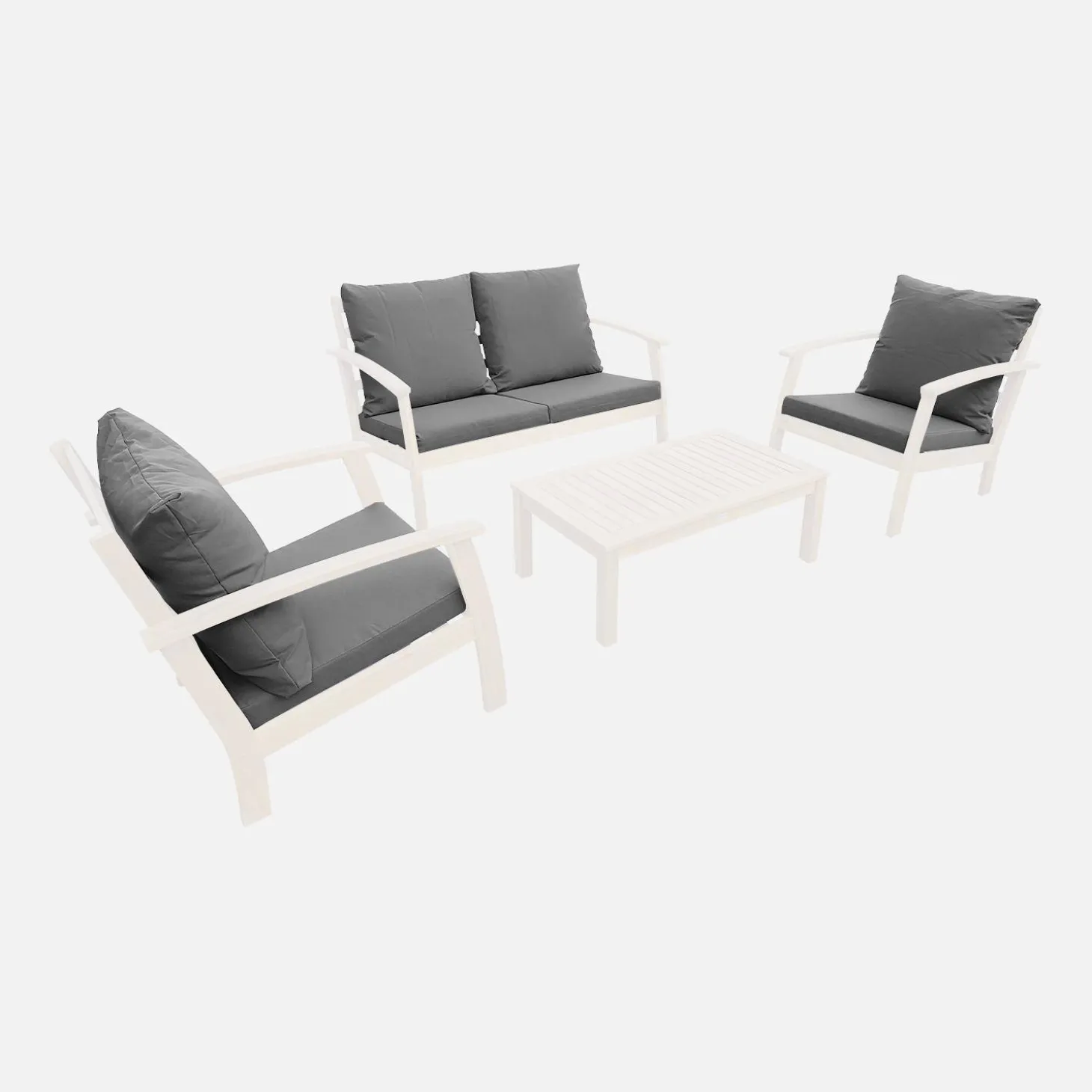 Set kussenhoezen voor loungeset Ushuaia