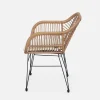 Set stoelen met bamboe-effect