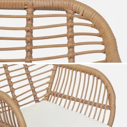 Set stoelen met bamboe-effect