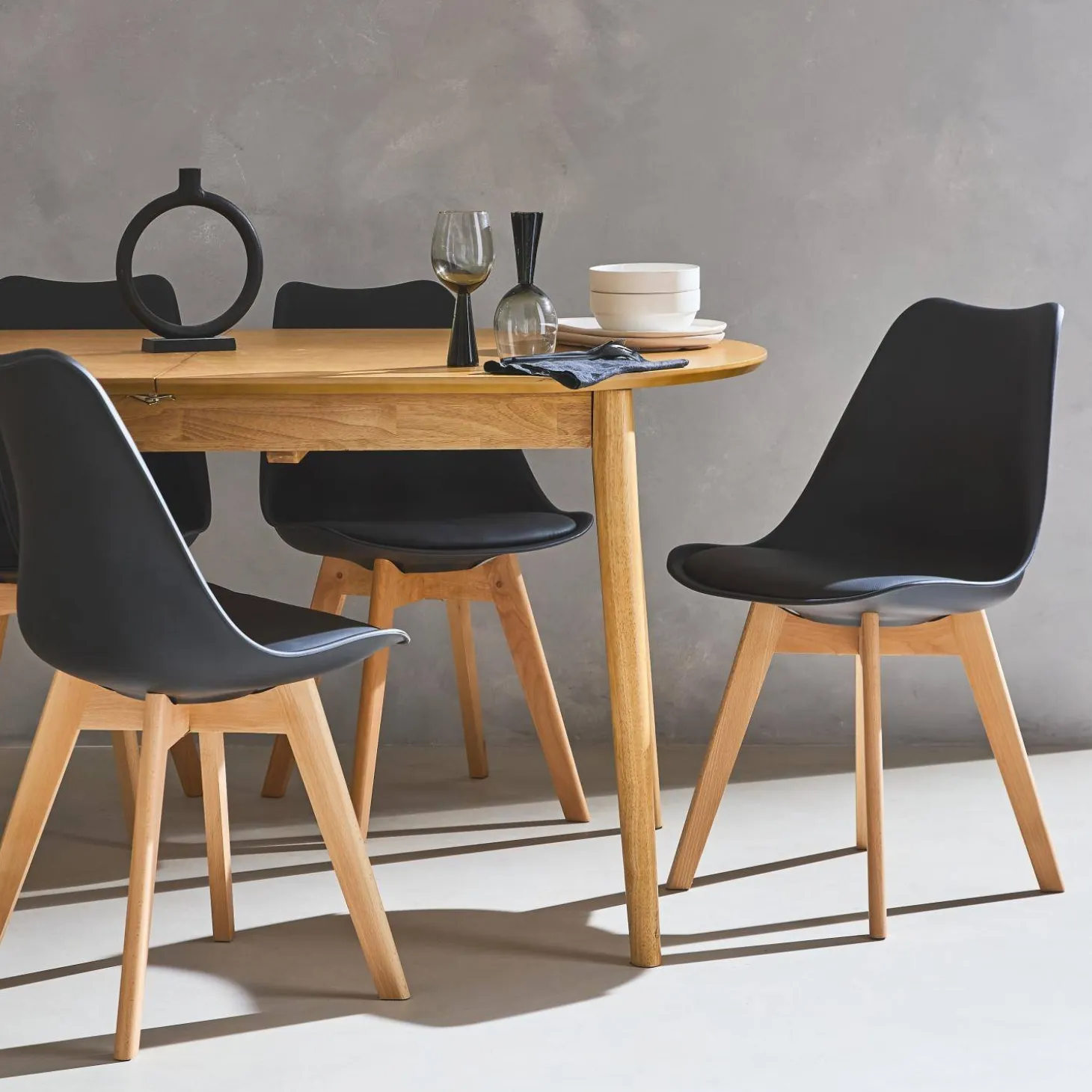 Set van 6 eetkamerstoelen, 42x55x81cm
