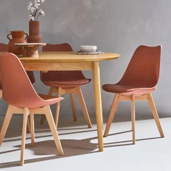 Set van 6 eetkamerstoelen, 42x55x81cm