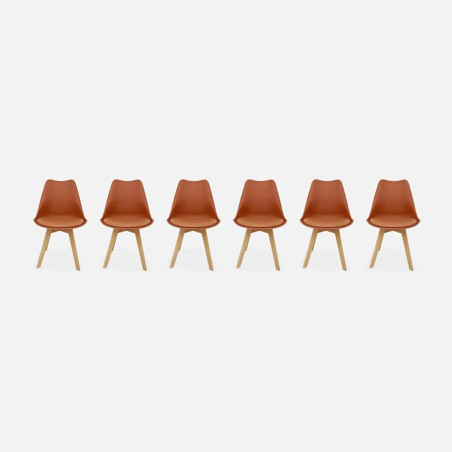 Set van 6 eetkamerstoelen, 42x55x81cm