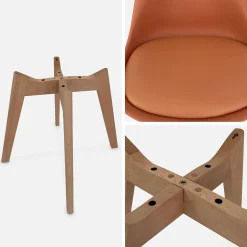 Set van 6 eetkamerstoelen, 42x55x81cm