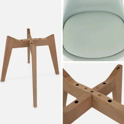 Set van 6 eetkamerstoelen, 42x55x81cm