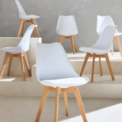 Set van 6 eetkamerstoelen, 42x55x81cm