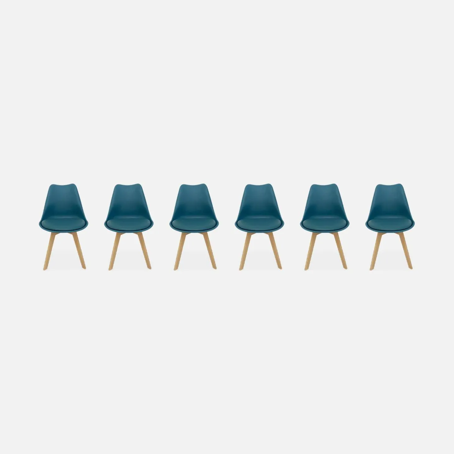 Set van 6 eetkamerstoelen, 42x55x81cm