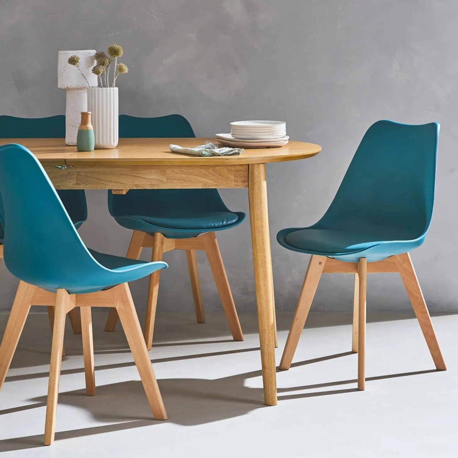 Set van 6 eetkamerstoelen, 42x55x81cm