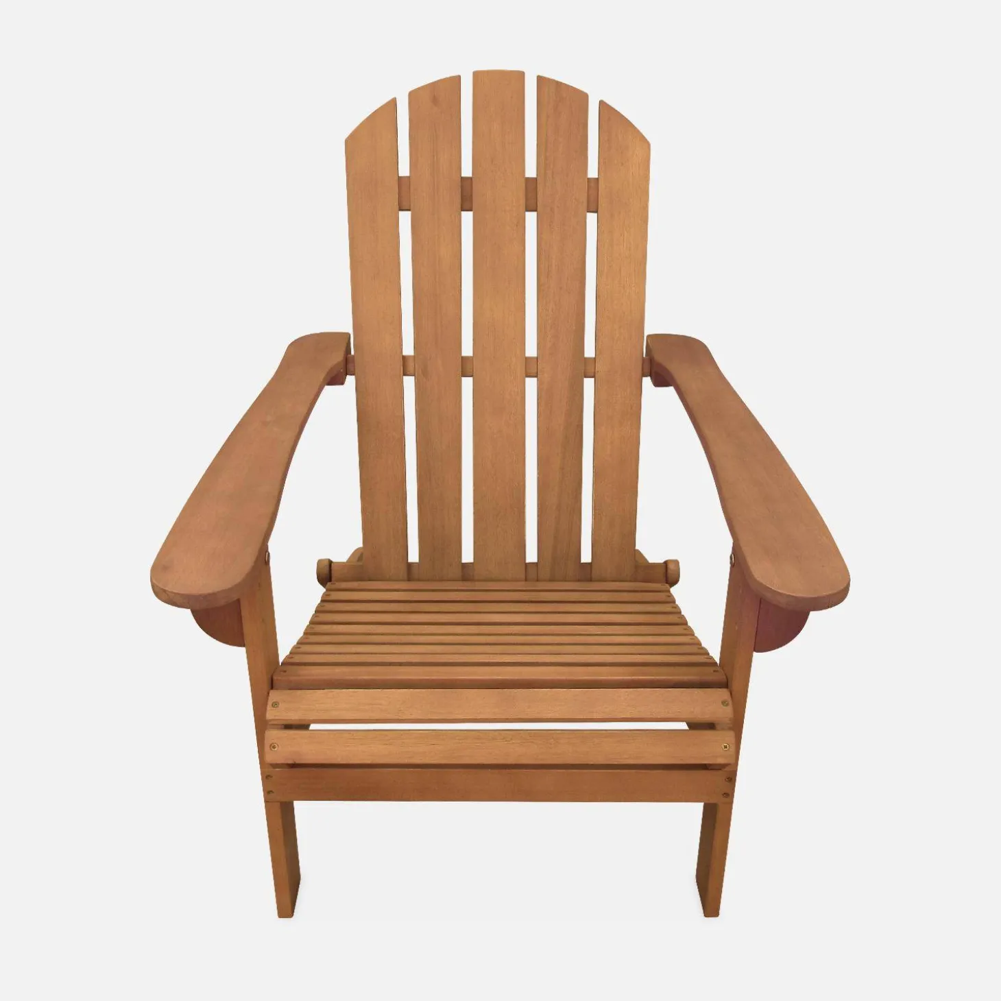 Set van 2 eucalyptus houten tuinstoelen, 89x73,5x94cm