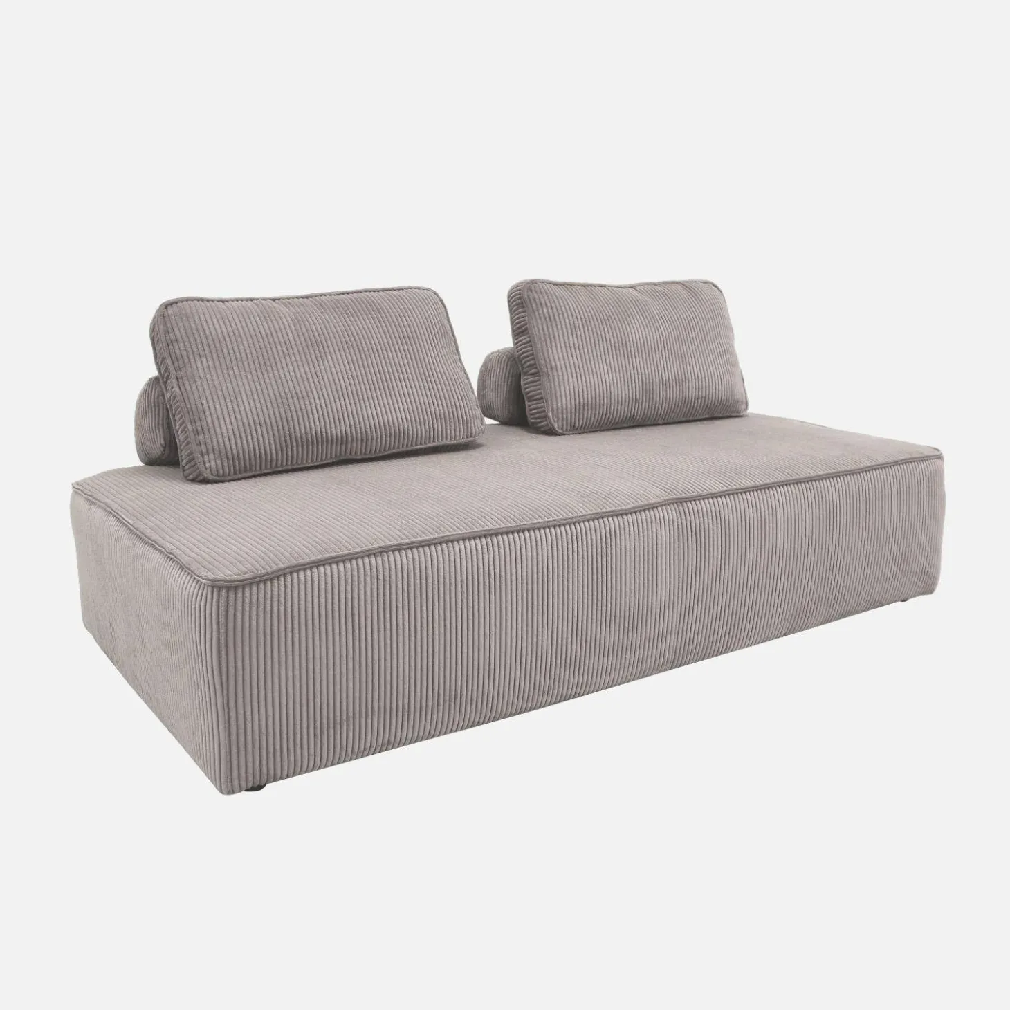 Set van fauteuils voor modulaire bank 4 zitplaatsen corduroy