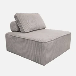 Set van fauteuils voor modulaire bank 4 zitplaatsen corduroy