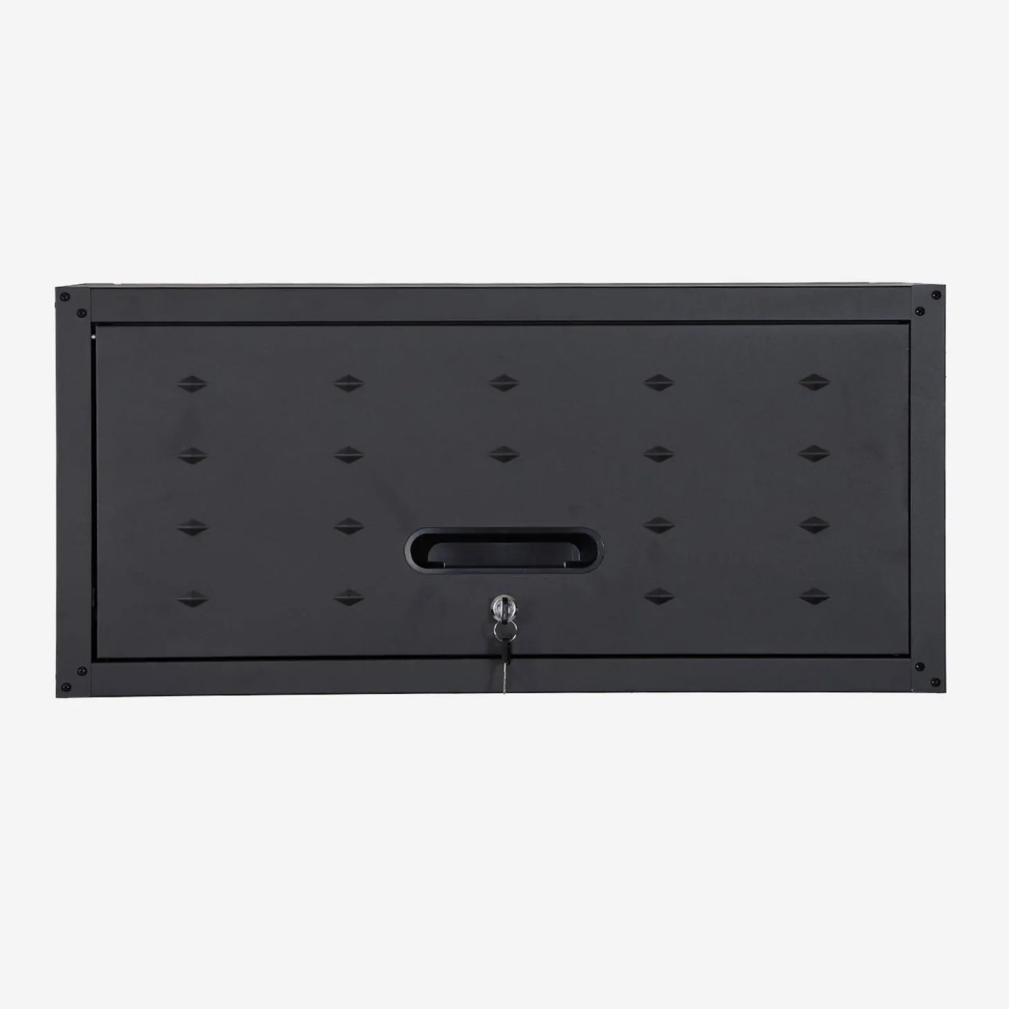 Set van 2 hoge opbergkasten met klep voor de garage of schuur