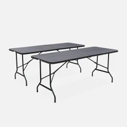 Set van 2 inklapbare tafels 180cm