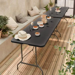 Set van 2 inklapbare tafels 180cm