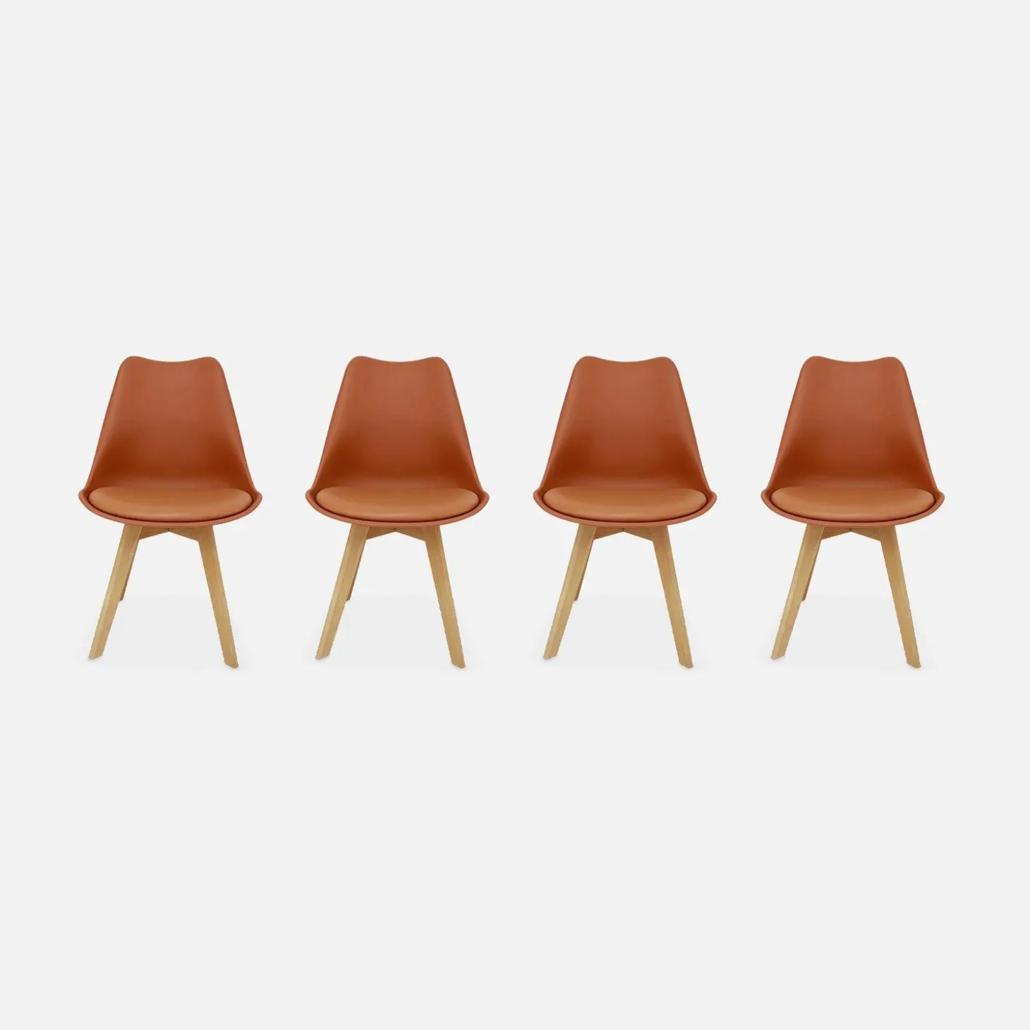 Set van 4 kuipstoelen