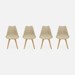 Set van 4 kuipstoelen