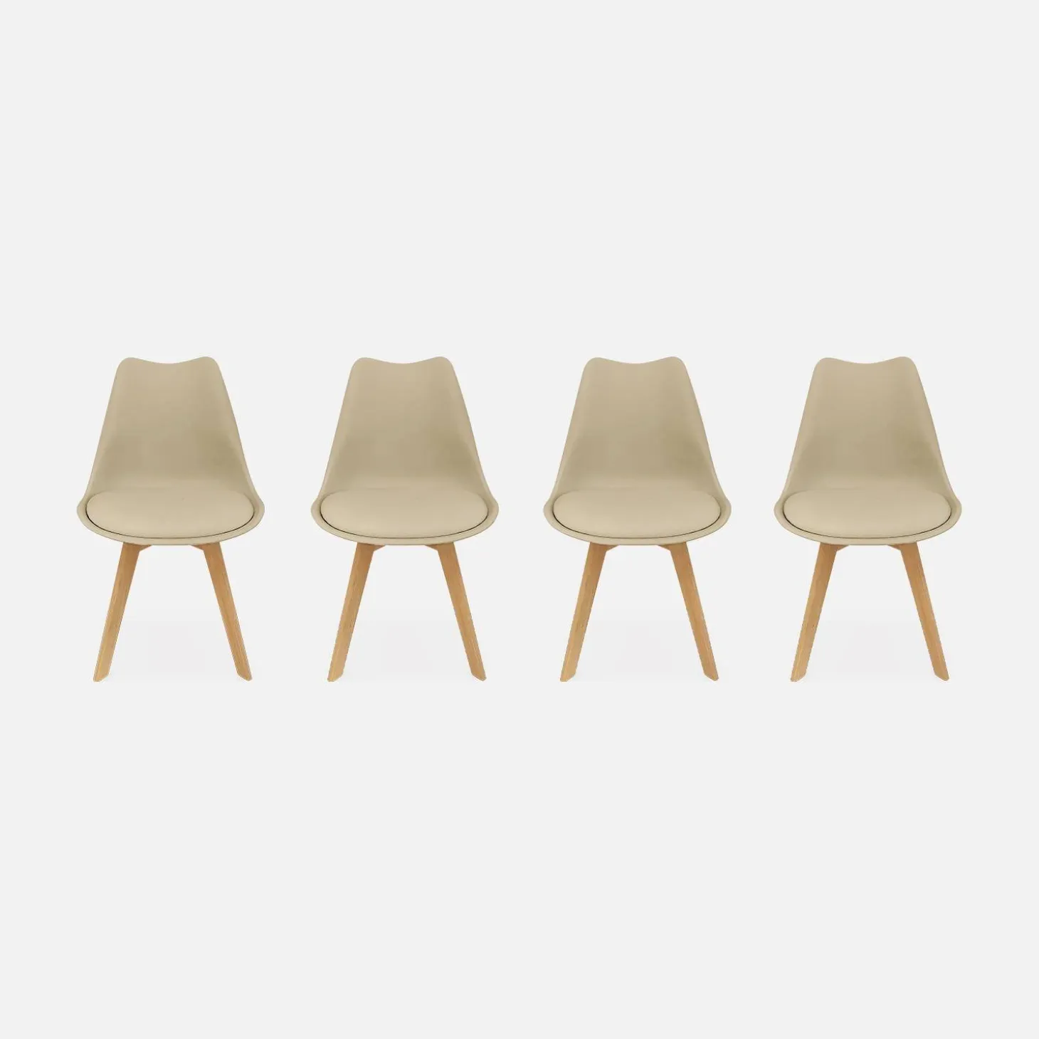 Set van 4 kuipstoelen