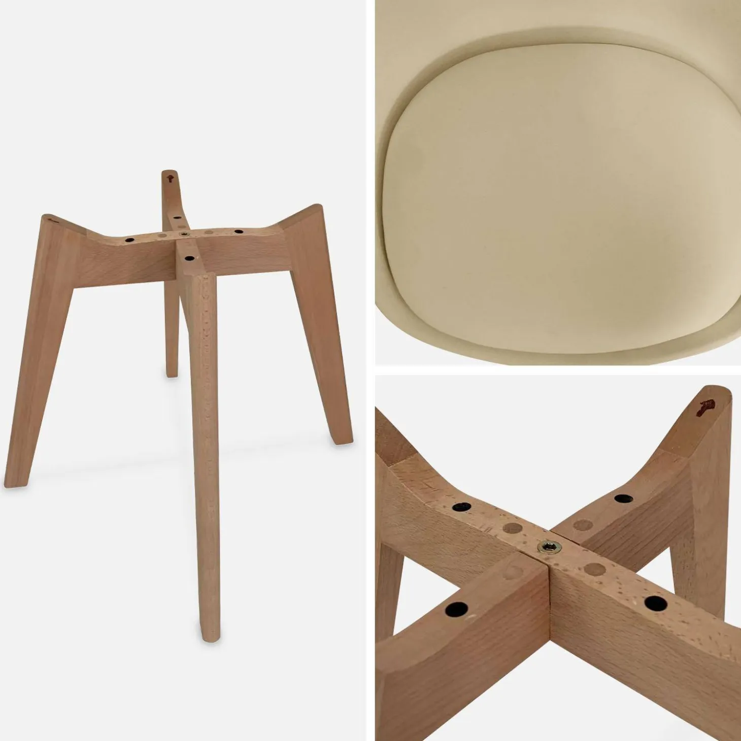 Set van 4 kuipstoelen