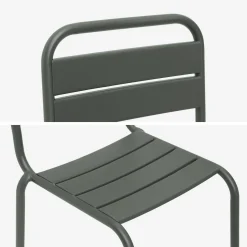 Set van 2 metalen kinderstoelen