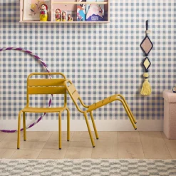 Set van 2 metalen kinderstoelen