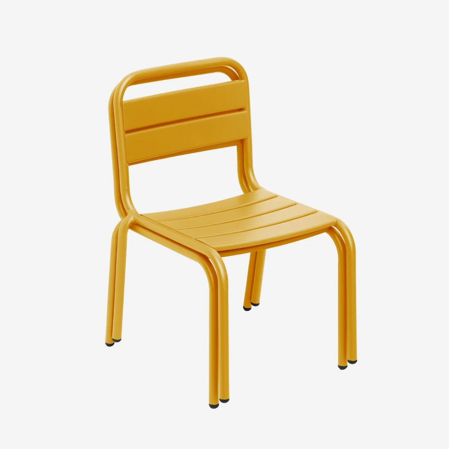 Set van 2 metalen kinderstoelen