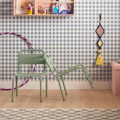 Set van 2 metalen kinderstoelen