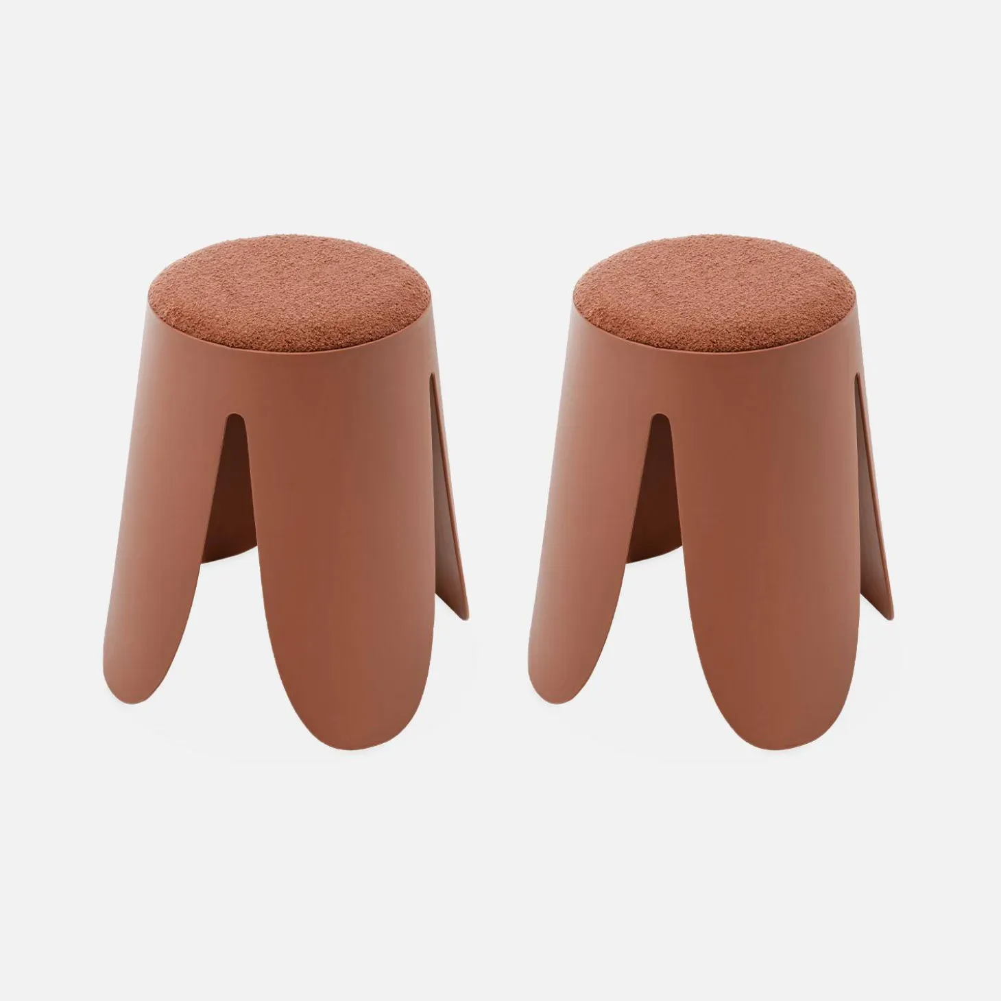 Set van 2 stapelkrukken, Ø30 / 44 x H46cm