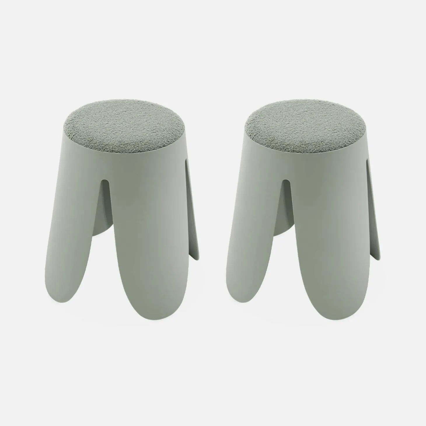 Set van 2 stapelkrukken, Ø30 / 44 x H46cm