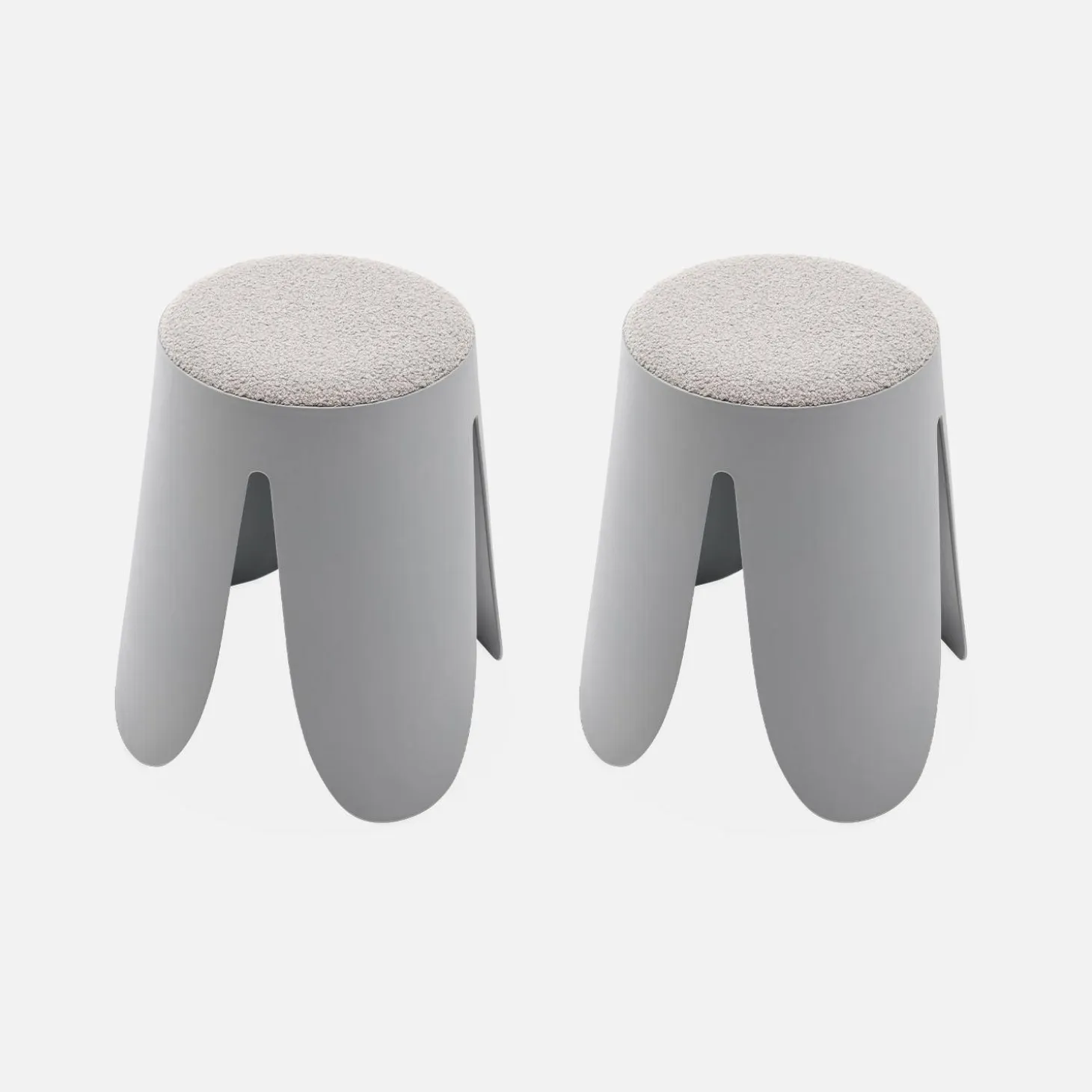 Set van 2 stapelkrukken, Ø30 / 44 x H46cm