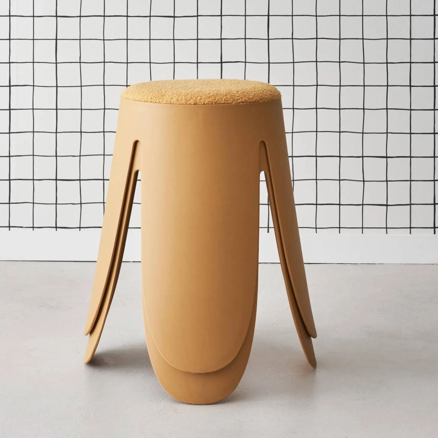 Set van 2 stapelkrukken, Ø30 / 44 x H46cm