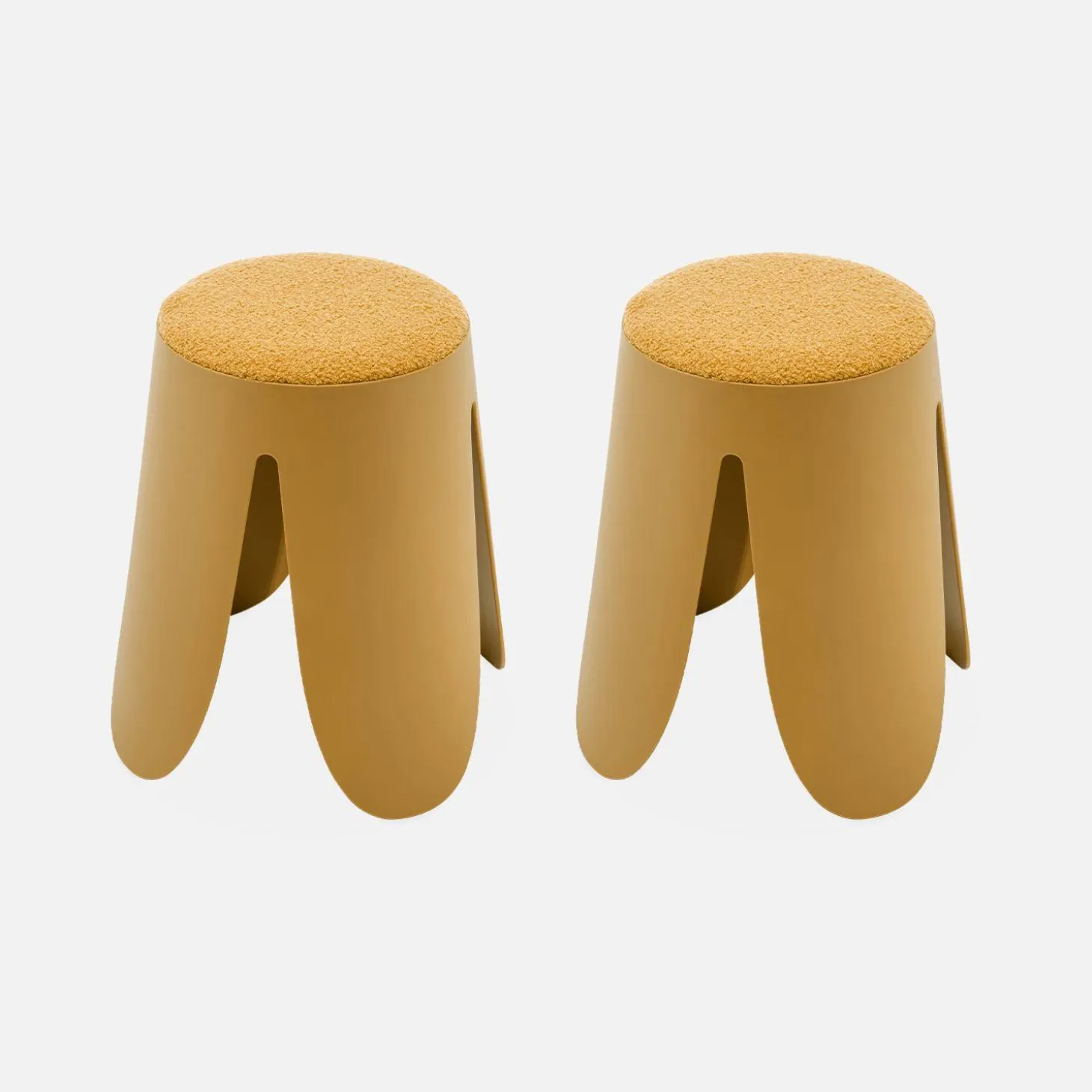 Set van 2 stapelkrukken, Ø30 / 44 x H46cm