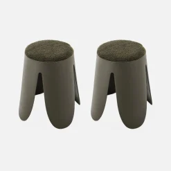 Set van 2 stapelkrukken, Ø30 / 44 x H46cm