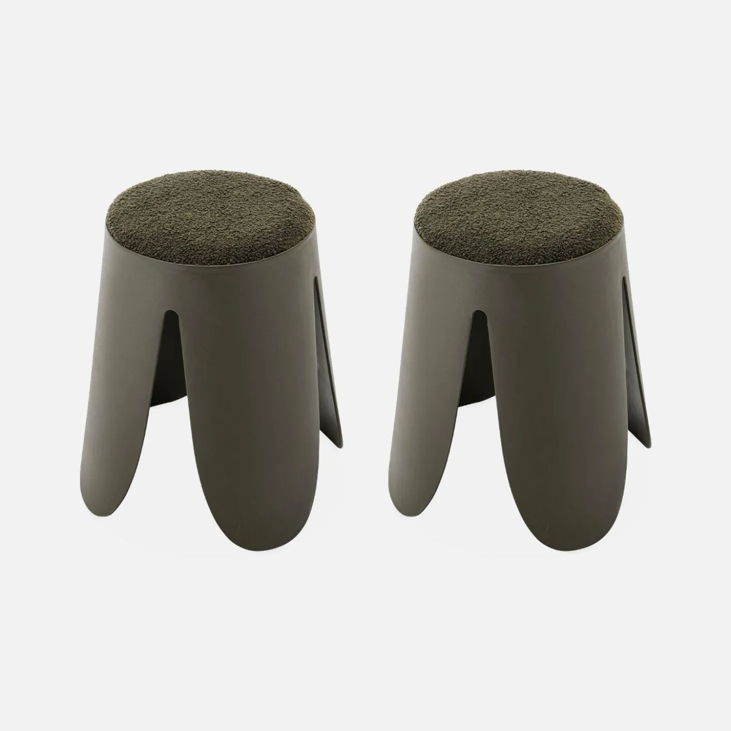 Set van 2 stapelkrukken, Ø30 / 44 x H46cm