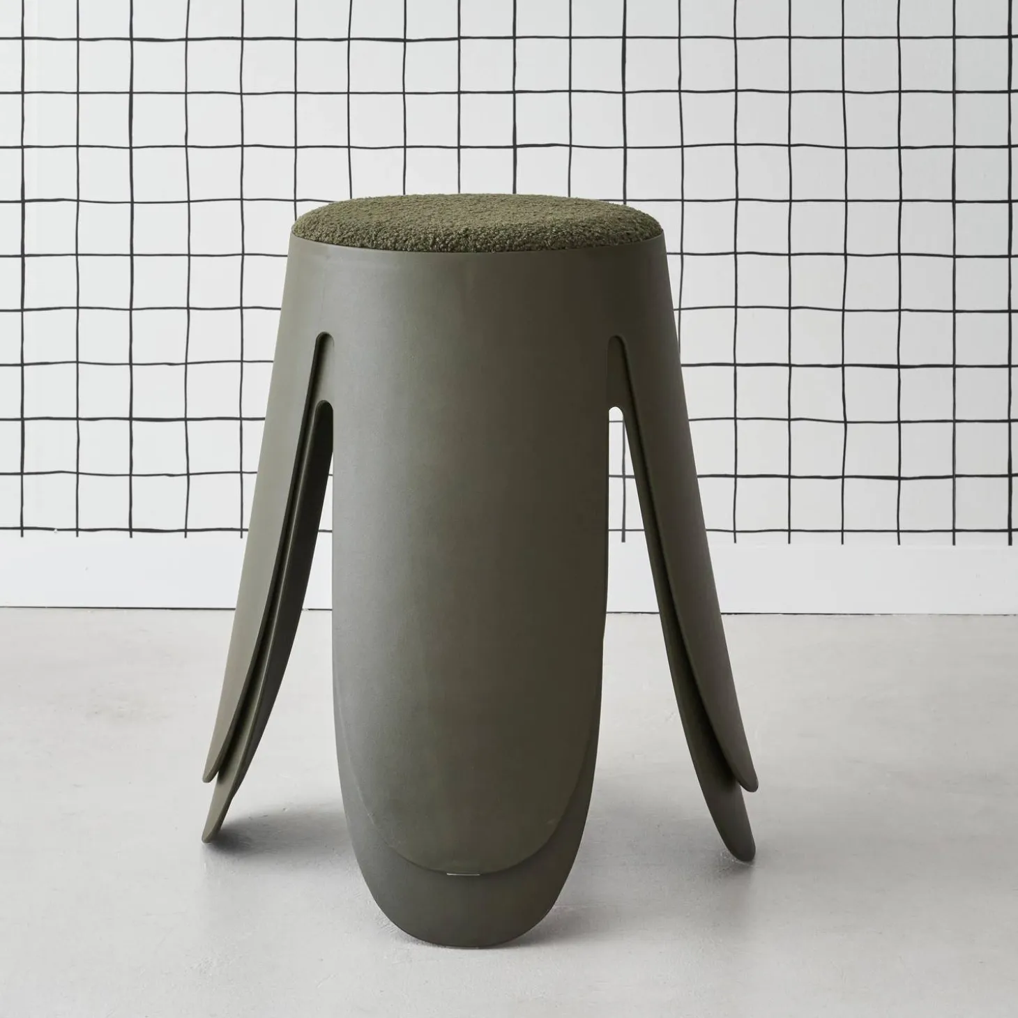 Set van 2 stapelkrukken, Ø30 / 44 x H46cm