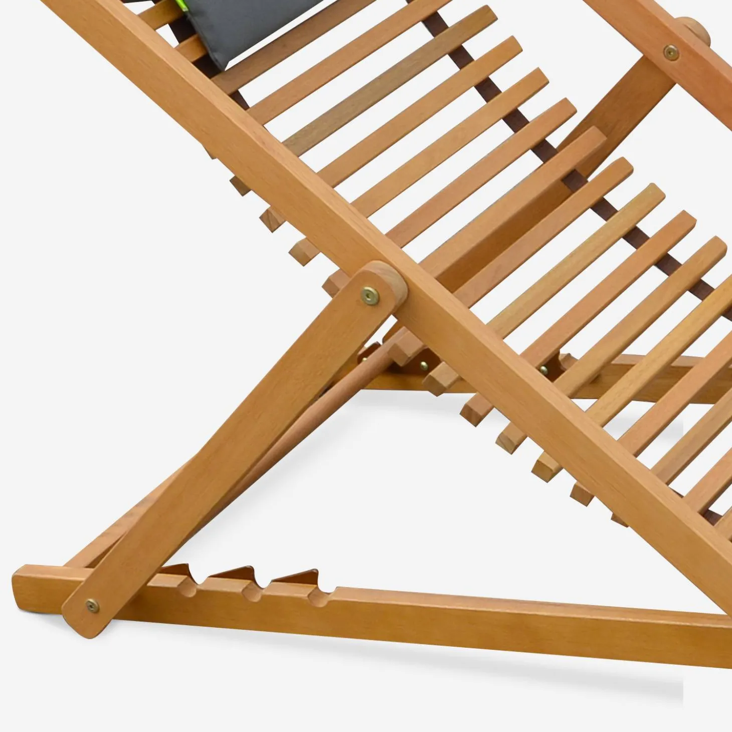 Set van twee houten strandstoelen