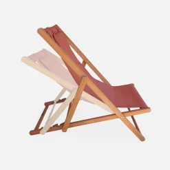 Set van twee textileen strandstoelen
