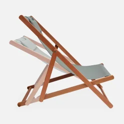 Set van twee textileen strandstoelen