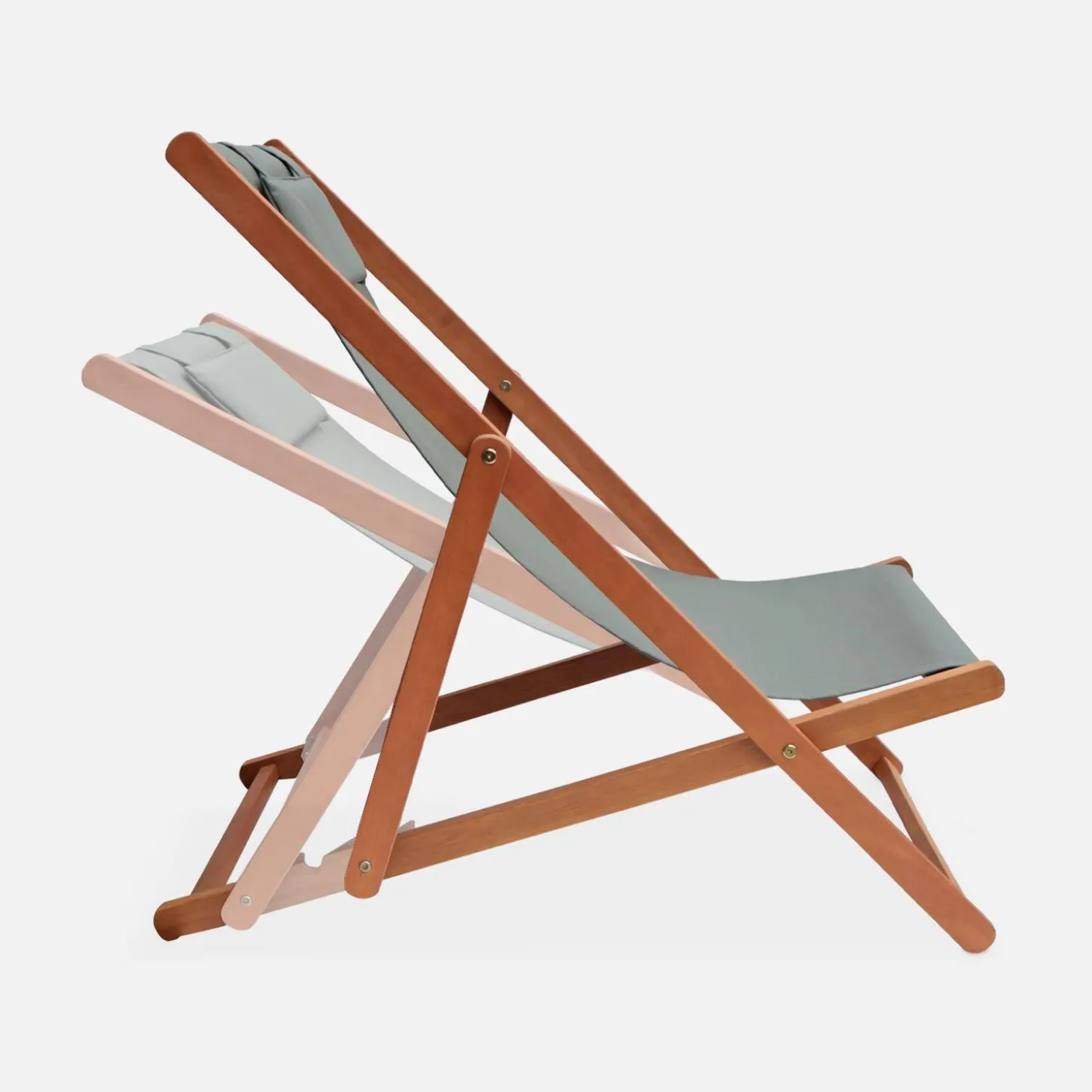 Set van twee textileen strandstoelen