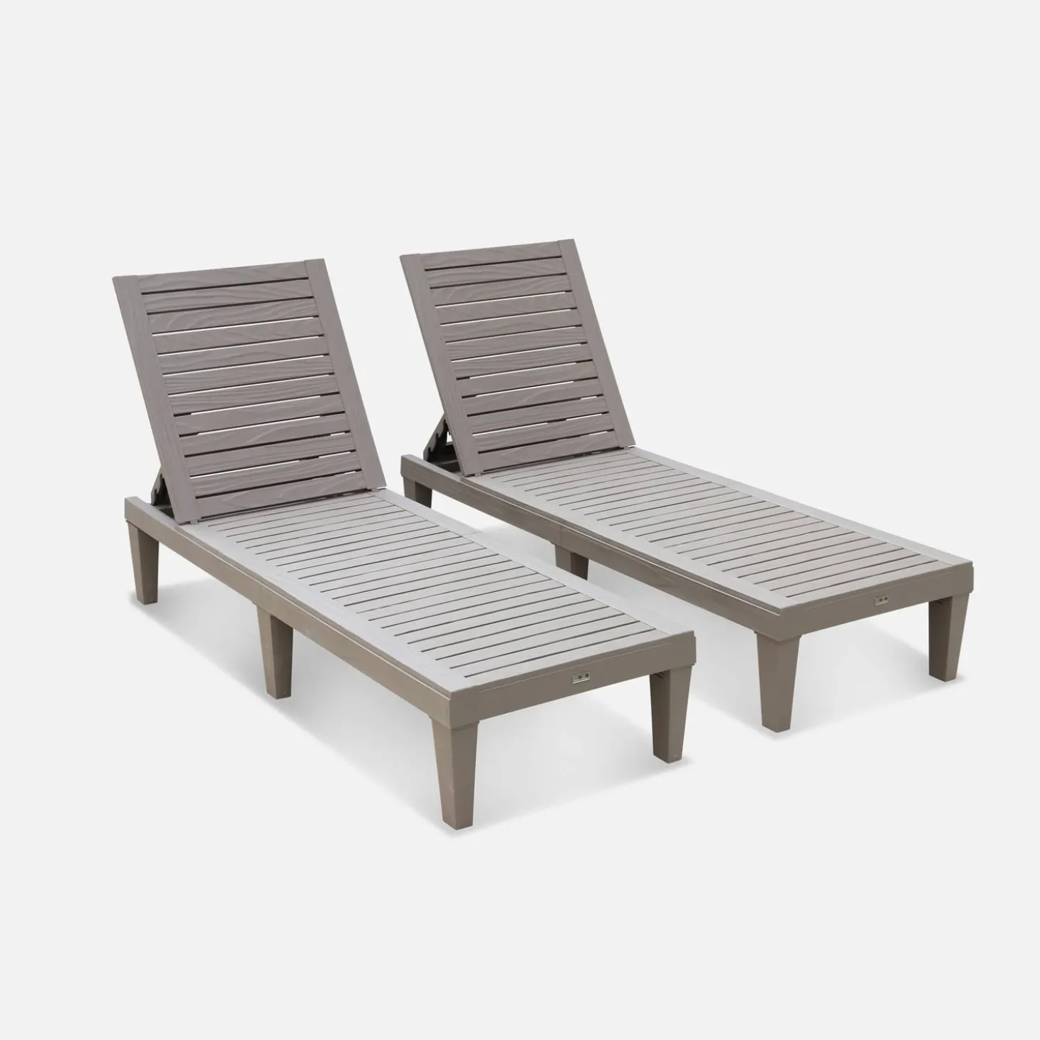 Set van 2 verstelbare ligstoelen - PIA