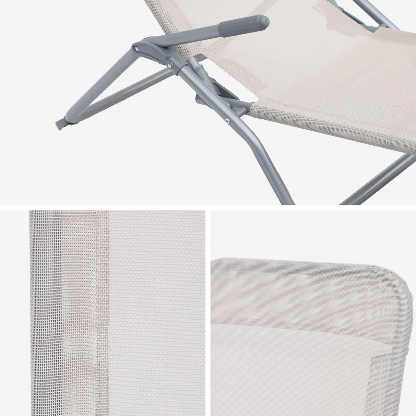 Set van 2 verstelbare tuinstoelen - Levito