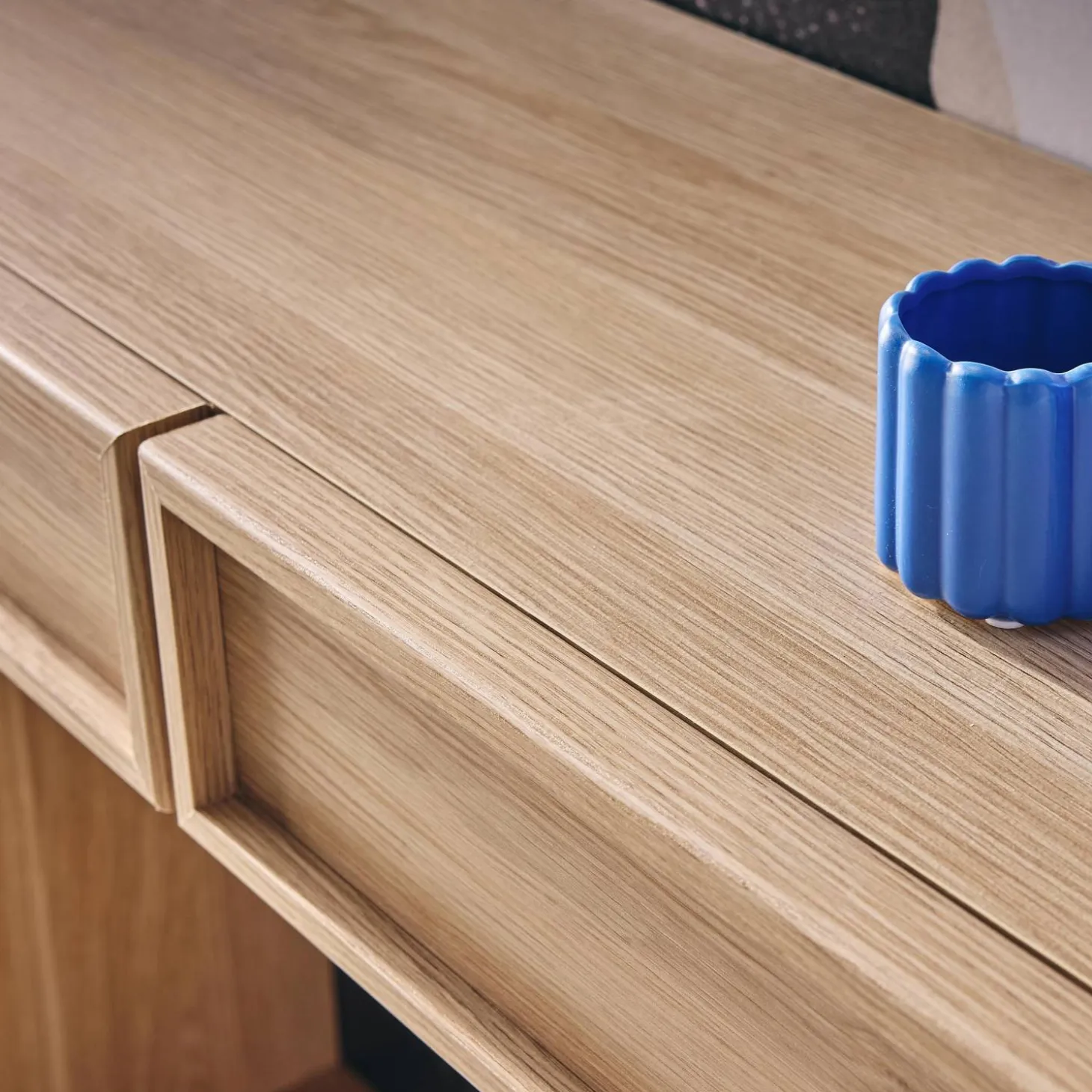 Sidetable houteffect 2 lades en plank