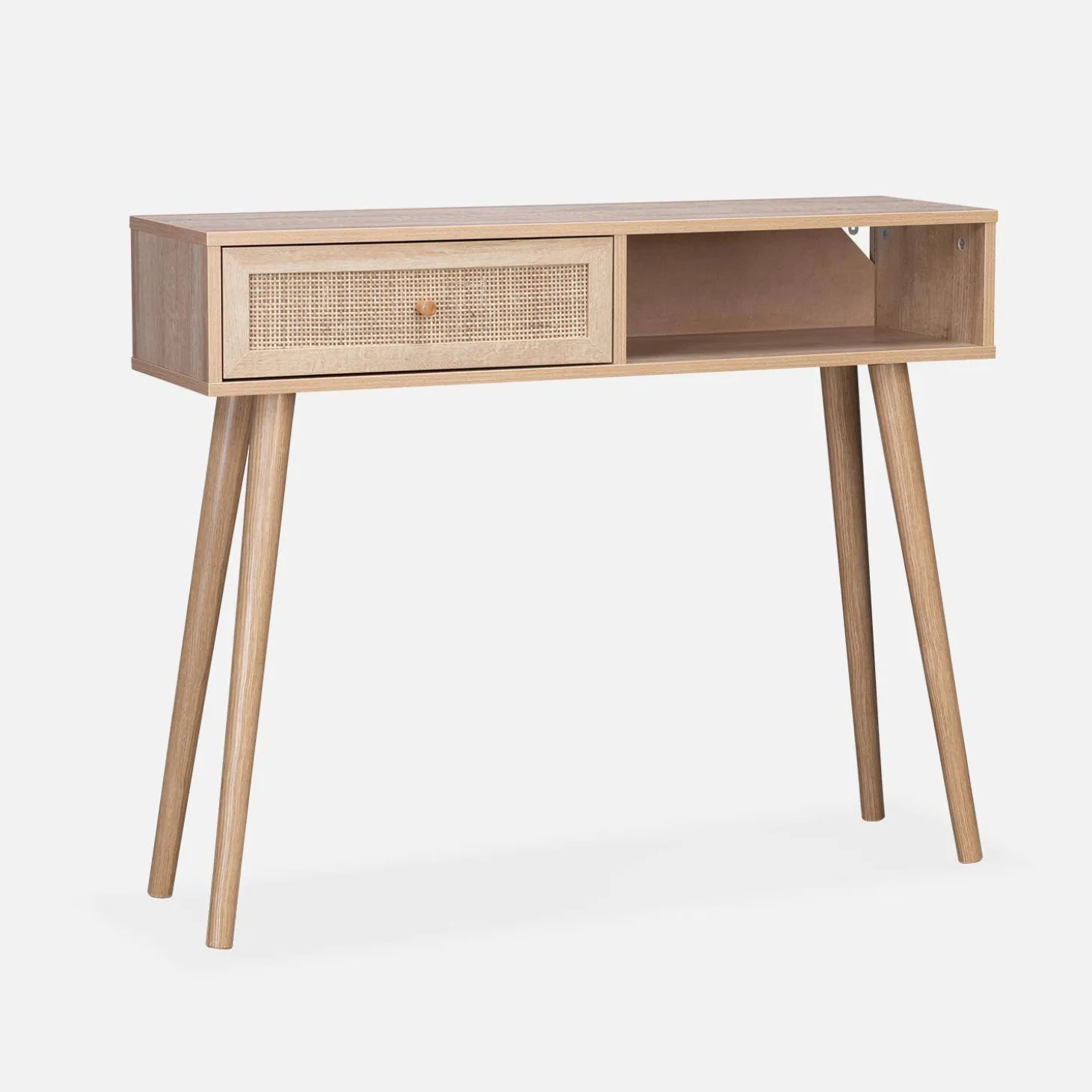 Sidetable met rotan