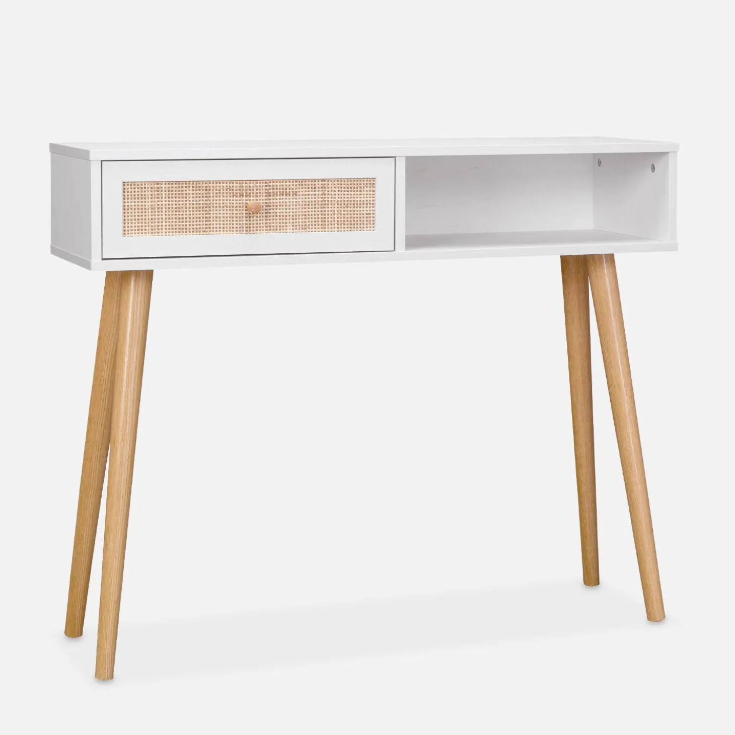 Sidetable met rotan